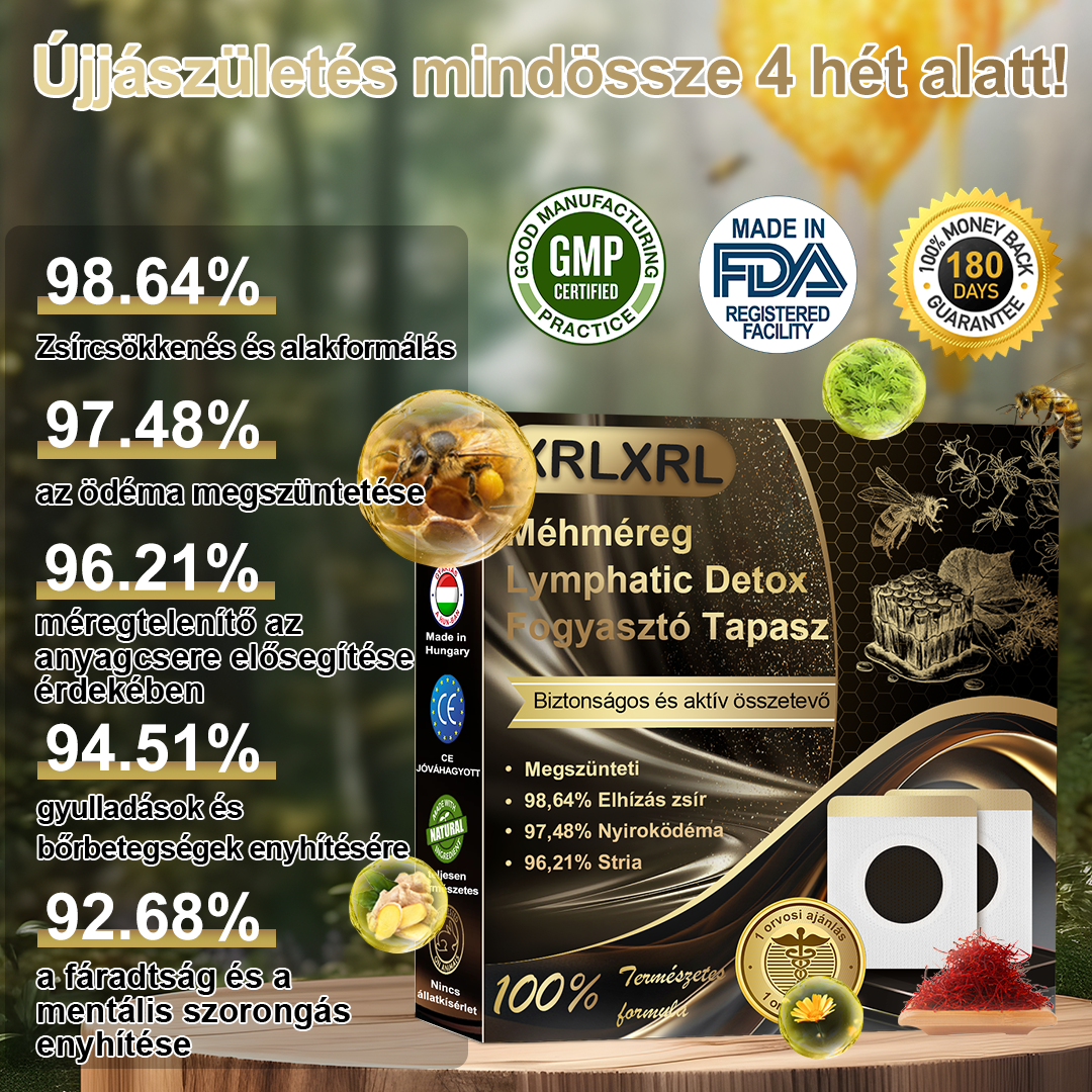 🐝❤️ 80% kedvezmény - [Kalifornia, USA-ban fejlesztve] 👨‍⚕️🌿 Méh Venom Limfatisztikus Drenázs Fogyókúrás Ragasztópánt (Minden korosztály által alkalmazható) 🔥