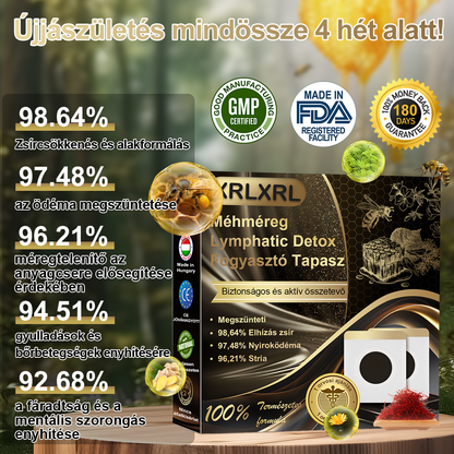 🐝❤️ 80% kedvezmény - [Kalifornia, USA-ban fejlesztve] 👨‍⚕️🌿 Méh Venom Limfatisztikus Drenázs Fogyókúrás Ragasztópánt (Minden korosztály által alkalmazható) 🔥