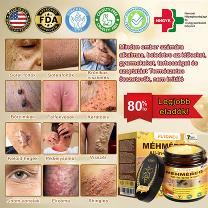 (🎁2025-ös Újévi Akció🎁 50% Kedvezmény🎁)PLTOWE® Méhméreg All-in-One krém US Bőrgyógyászatilag elfogadott