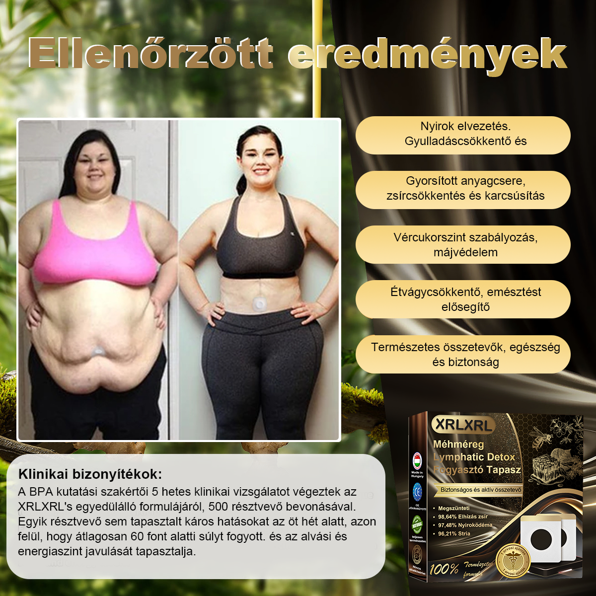 🐝❤️ 80% kedvezmény - [Kalifornia, USA-ban fejlesztve] 👨‍⚕️🌿 Méh Venom Limfatisztikus Drenázs Fogyókúrás Ragasztópánt (Minden korosztály által alkalmazható) 🔥